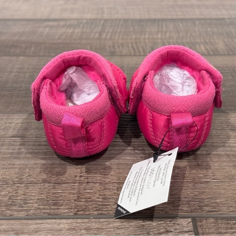 Ugg Tasman LTA "Rock Rose" Girls Lined Quilted Baby Shoes SZ 0/1 NWOB New - Picture 6 of 12